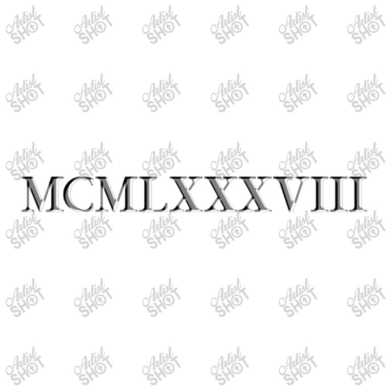 Roman Numeral 1988 Baby Tee by waktudzuhur | Artistshot