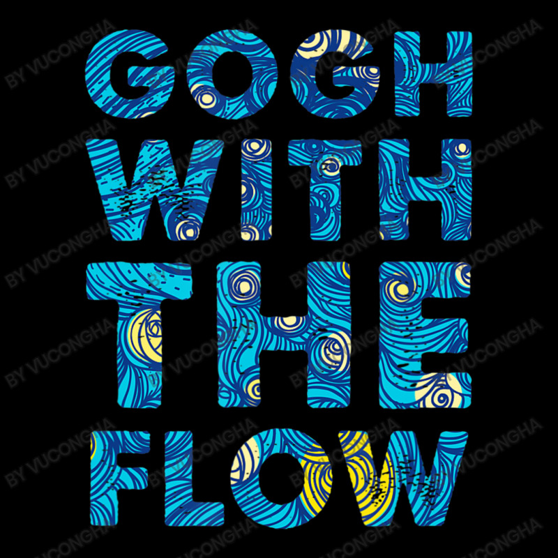 Gogh With The Flow Artist Art Humor Women's V-Neck T-Shirt by vucongha | Artistshot