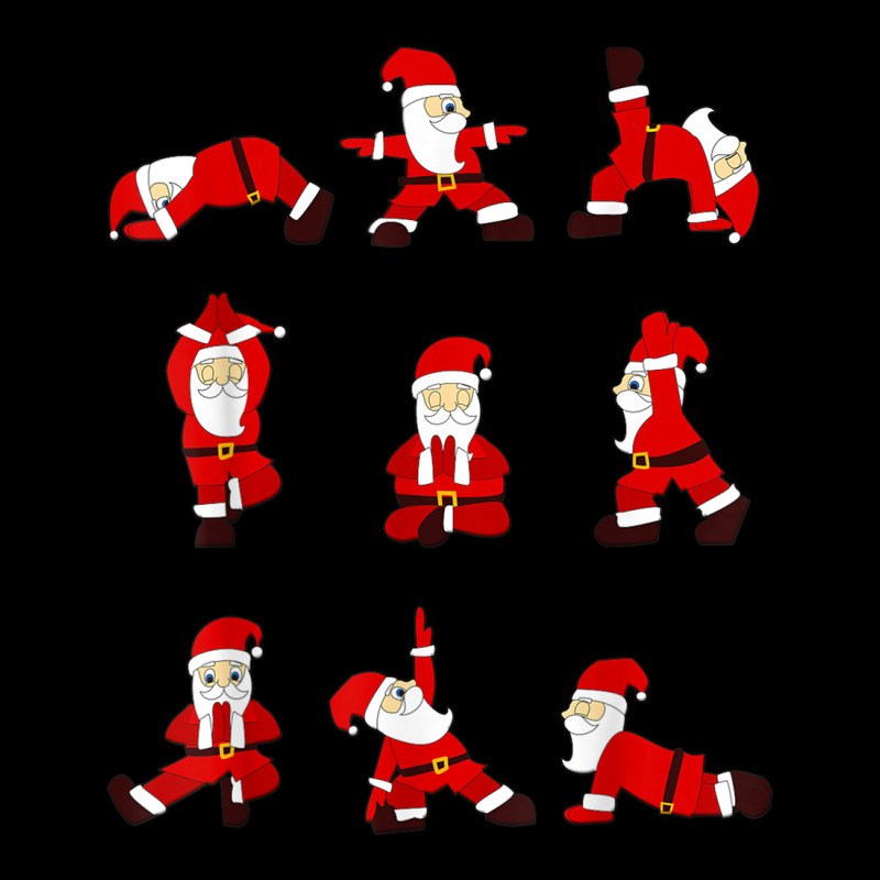 Funny Santa Christmas Yoga Positions T Shirt Adjustable Cap by cm-arts | Artistshot