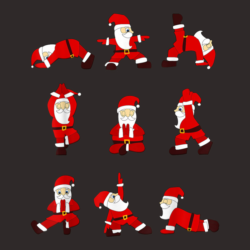 Funny Santa Christmas Yoga Positions T Shirt Racerback Tank by cm-arts | Artistshot