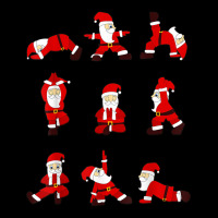 Funny Santa Christmas Yoga Positions T Shirt Legging | Artistshot