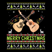 Merry Christmas Acoustic Guitar Ugly Sweater Musician Xmas T Shirt Zipper Hoodie | Artistshot