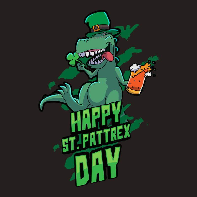 Dinosaur St Patricks Day Trex Irish Green Gift Party Dino Tank Top | Artistshot