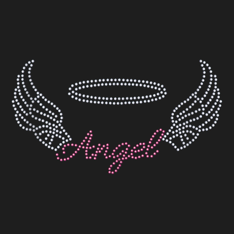 Angel With Wings Bling Rhinestone Diamante Embellished Tank Top Classic T-shirt by cm-arts | Artistshot