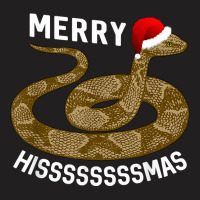 Holiday Merry Hissmas Christmas Santa Hat Copperhead Snake T Shirt T-shirt | Artistshot