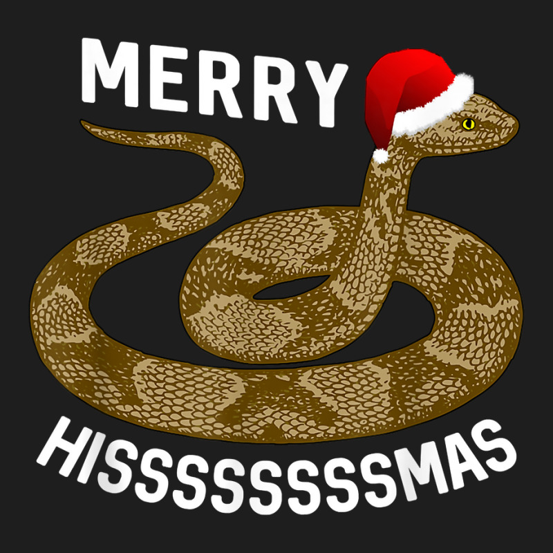 Holiday Merry Hissmas Christmas Santa Hat Copperhead Snake T Shirt Classic T-shirt | Artistshot