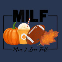 Womens Funny Milf Man I Love Fall Autumn Seasons Lover Fall Vibes T Sh Ladies Denim Jacket | Artistshot