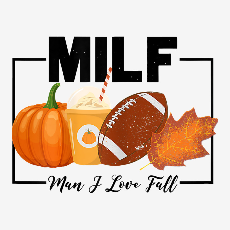 Womens Funny Milf Man I Love Fall Autumn Seasons Lover Fall Vibes T Sh Scorecard Crop Tee by cm-arts | Artistshot