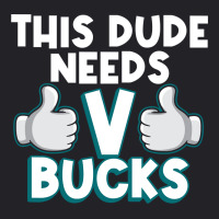 Will Work For Bucks Funny Vbuck Gifts For Rpg Gamer Boys Youth Tee | Artistshot