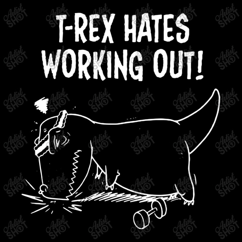 T Rex Hates Push Ups Working Out Baby Tee by namasari | Artistshot