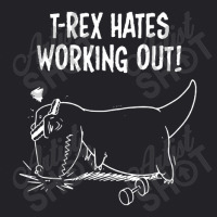 T Rex Hates Push Ups Working Out Youth Tee | Artistshot