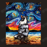 Merle Shetland Sheepdog Sheltie Starry Night By Aja Tank Top | Artistshot