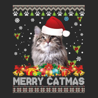 Merry Catmas Siberian Cat Ugly Sweater Christmas Santa Claus Long Slee Printed Hat | Artistshot