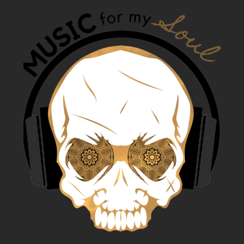 Be Music Of My Soul- Gold Human Skull With Black Mandala Eyes And Head Printed hat by JefferyJohnson | Artistshot