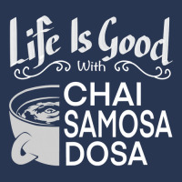 India Food Culture Chai Samosa Desi Humor Funny Ladies Denim Jacket | Artistshot