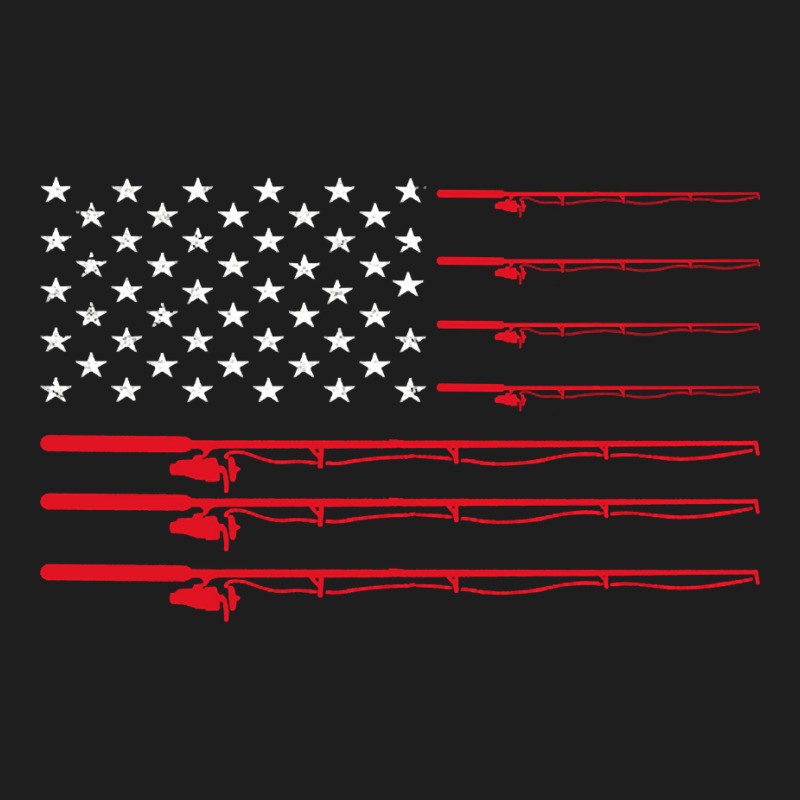 Fishing Rod  American Usa Flag Fisherman Gift Idea Classic T-shirt by Kanmosrin52 | Artistshot