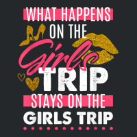 Funny What Happens On The Girls Trip Stays On The Girls Trip T Shirt Crewneck Sweatshirt | Artistshot