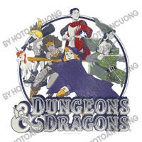 Womens Dungeons & Dragons Group Shot Badge V-neck Baby Tee | Artistshot