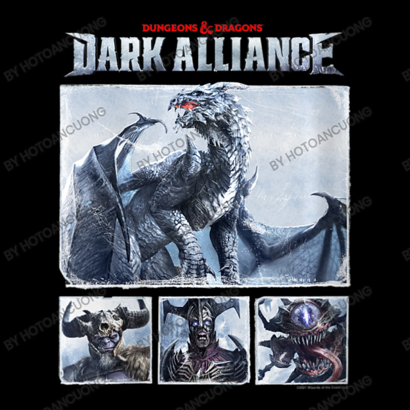 Womens Dungeons & Dragons Group Shot Dark Alliance Box Up V-neck Adjustable Cap | Artistshot