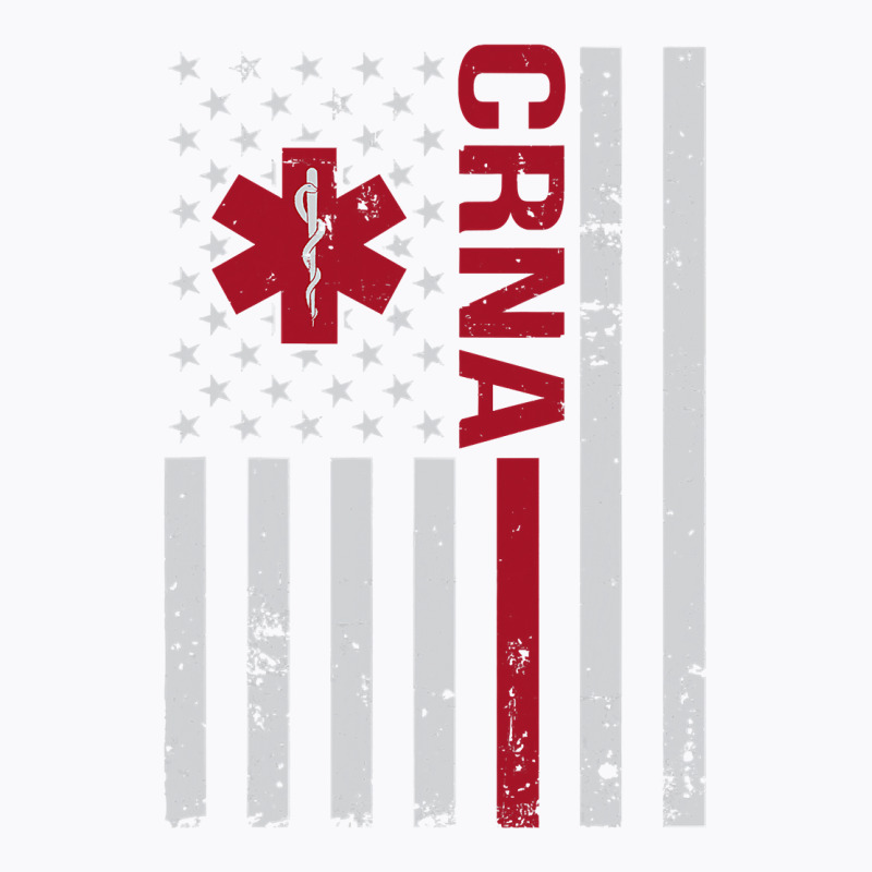 Crna Certified Registered Nurse Anesthetist Usa Flag T-shirt | Artistshot