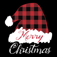 Merry Christmas Red Buffalo Plaid Santa Hat Long Sleeve T Shirt Zipper Hoodie | Artistshot