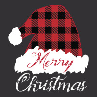 Merry Christmas Red Buffalo Plaid Santa Hat Long Sleeve T Shirt Vintage Hoodie And Short Set | Artistshot