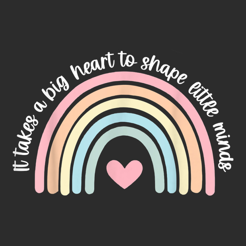 It Takes A Big Heart To Shape Little Minds Teacher Rainbow Exclusive T-shirt by BonnieTori | Artistshot