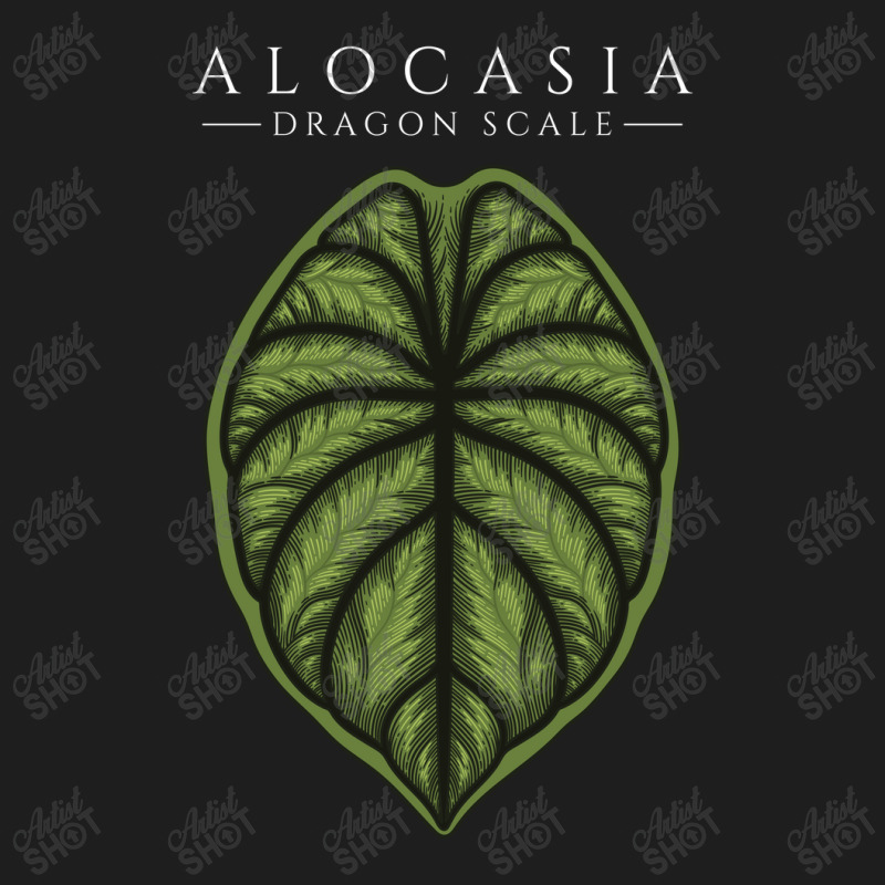 Alocasia Dragon Scale Aroid Plant Lover Anthurium Philodendron Classic T-shirt by dovieavila | Artistshot