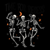 Funny Teacher Halloween Time For Recess Dancing Skeletons V-neck Tee | Artistshot