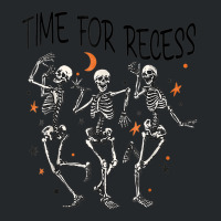 Funny Teacher Halloween Time For Recess Dancing Skeletons Crewneck Sweatshirt | Artistshot