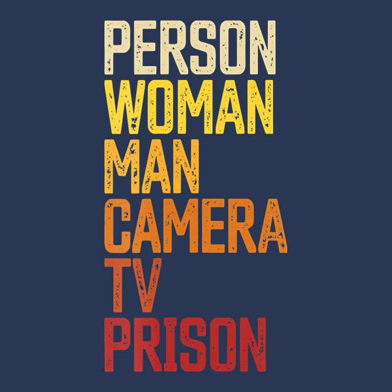 Womens Person Woman Man Camera Tv Prison Haha Funny Anit Trump Ladies Denim Jacket by cm-arts | Artistshot