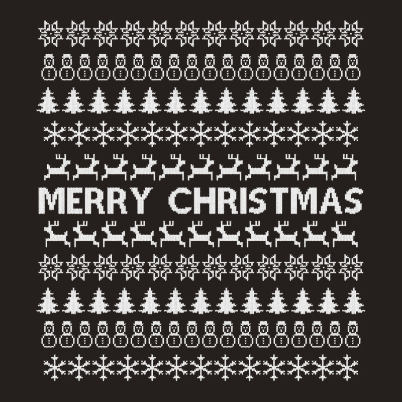 Merry Christmas Ugly Sweater Design Sweatshirt Tank Top | Artistshot