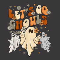 Cute Hippie Halloween Ghost Graphic For Women Lets Go Ghouls Ladies Curvy T-shirt | Artistshot