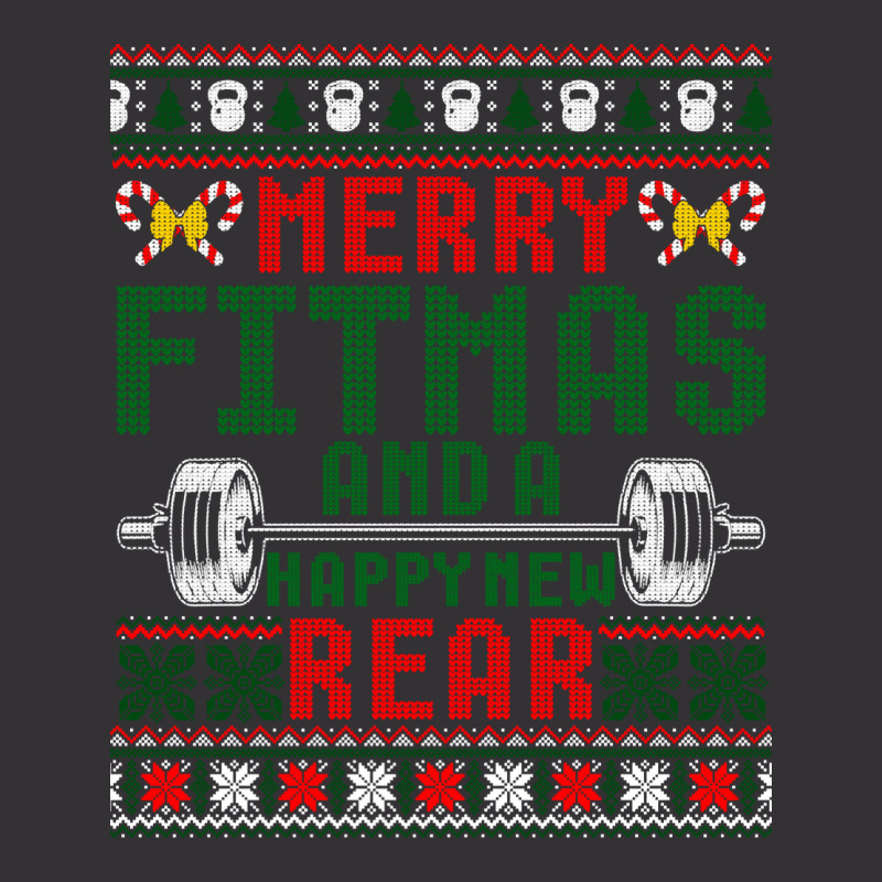 Merry Fitmas And A Happy New Rear Christmas Fitness Workout Long Sleev Vintage Hoodie And Short Set | Artistshot