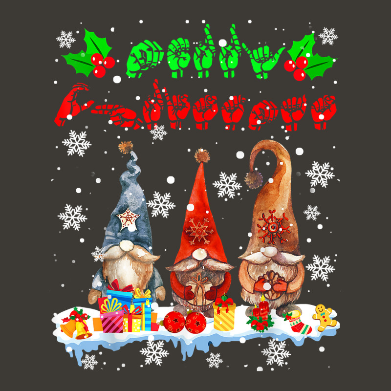 Merry Christmas Cute Three Gnomes Asl Sign Language Family T Shirt Bucket Hat by vaesifoxidy | Artistshot