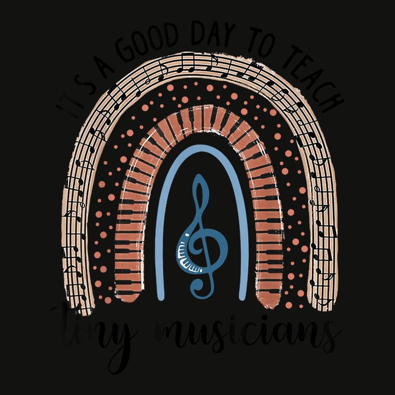 Its A Good Day To Teach Tiny Musicians Music Teacher Rainbowgift Scorecard Crop Tee by KellyStella | Artistshot