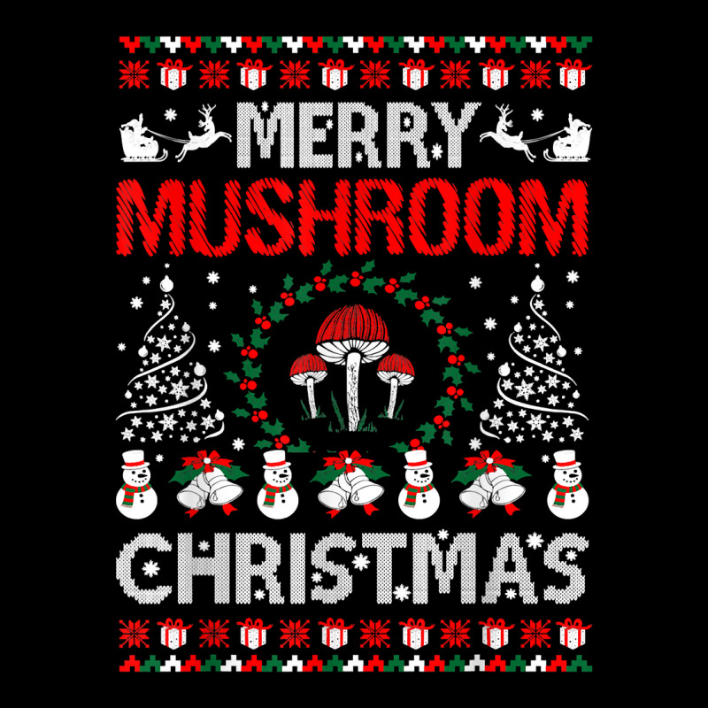 Merry Mushroom Christmas Ugly Sweater Tshirt Pocket T-shirt | Artistshot