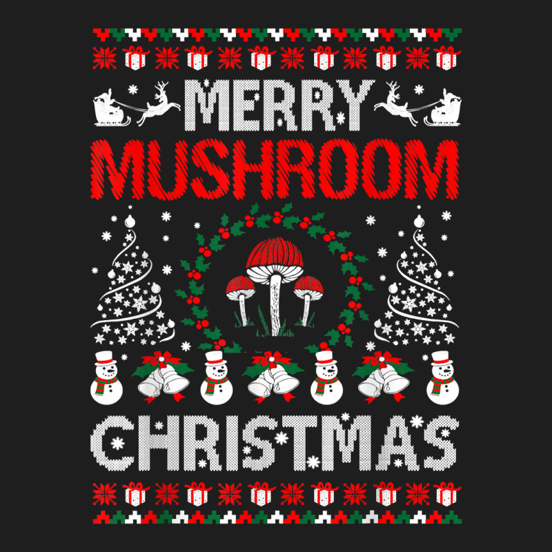 Merry Mushroom Christmas Ugly Sweater Tshirt Classic T-shirt | Artistshot