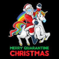 Merry Quarantine Christmas Santa Riding Unicorn Xmas Gifts T Shirt V-neck Tee | Artistshot