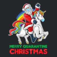 Merry Quarantine Christmas Santa Riding Unicorn Xmas Gifts T Shirt Crewneck Sweatshirt | Artistshot