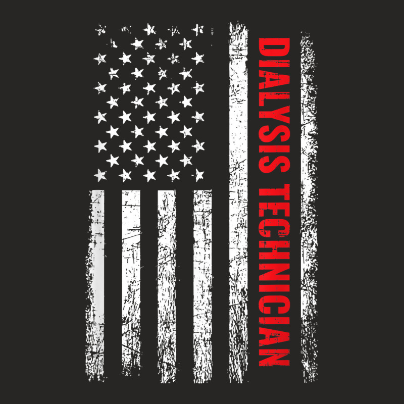 Dialysis Technician, American Flag Dialysis Tech T Shirt Ladies Fitted T-Shirt by cm-arts | Artistshot