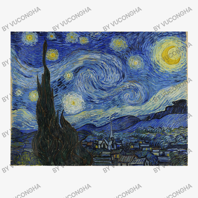 Vincent Van Gogh's Starry Night Ladies Fitted T-Shirt by vucongha | Artistshot