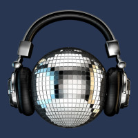 Headphone Disco Ball .png Men Denim Jacket | Artistshot