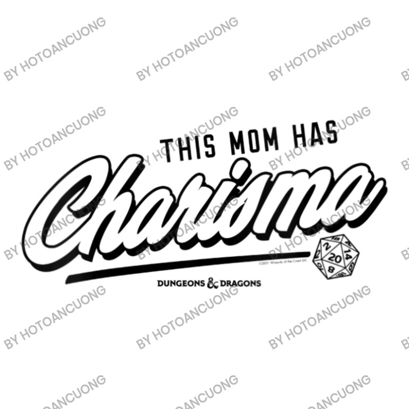 Womens Dungeons & Dragons Mother's Day This Mom Has Charisma Script V- 3/4 Sleeve Shirt by hotoancuong | Artistshot