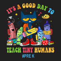 Its A Good Day To Teach Tiny Humans Pre-k Cat Teacher Lover T-shirt | Artistshot