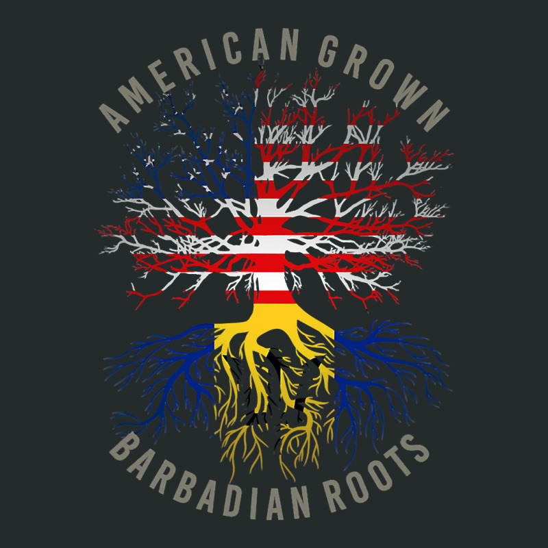 American Grown Barbadian Roots Usa Barbados Flag Heritage T Shirt Women's Triblend Scoop T-shirt by Doss1ooksodl | Artistshot