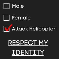 I Identify As An Attack Helicopter   Funny Pronoun Satire T Shirt Ladies Polo Shirt | Artistshot