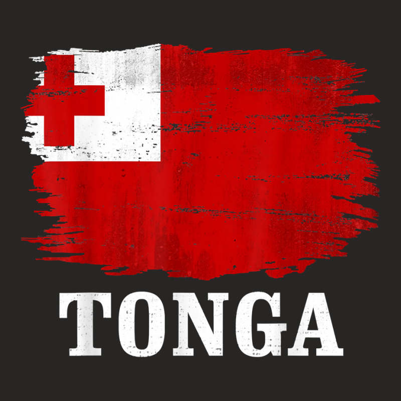 Vintage Tonga Flag For Tongan Gift T Shirt Ladies Fitted T-Shirt by cm-arts | Artistshot