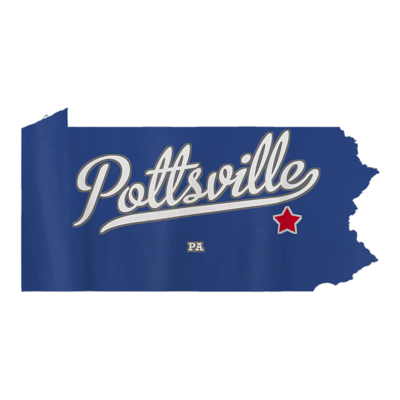 Pottsville Pennsylvania Pa Map Sticker | Artistshot