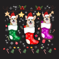 Corgi Christmas Pretty Corgi Chrismas Light Corgi Dog Lover Xmas Costu T-shirt | Artistshot